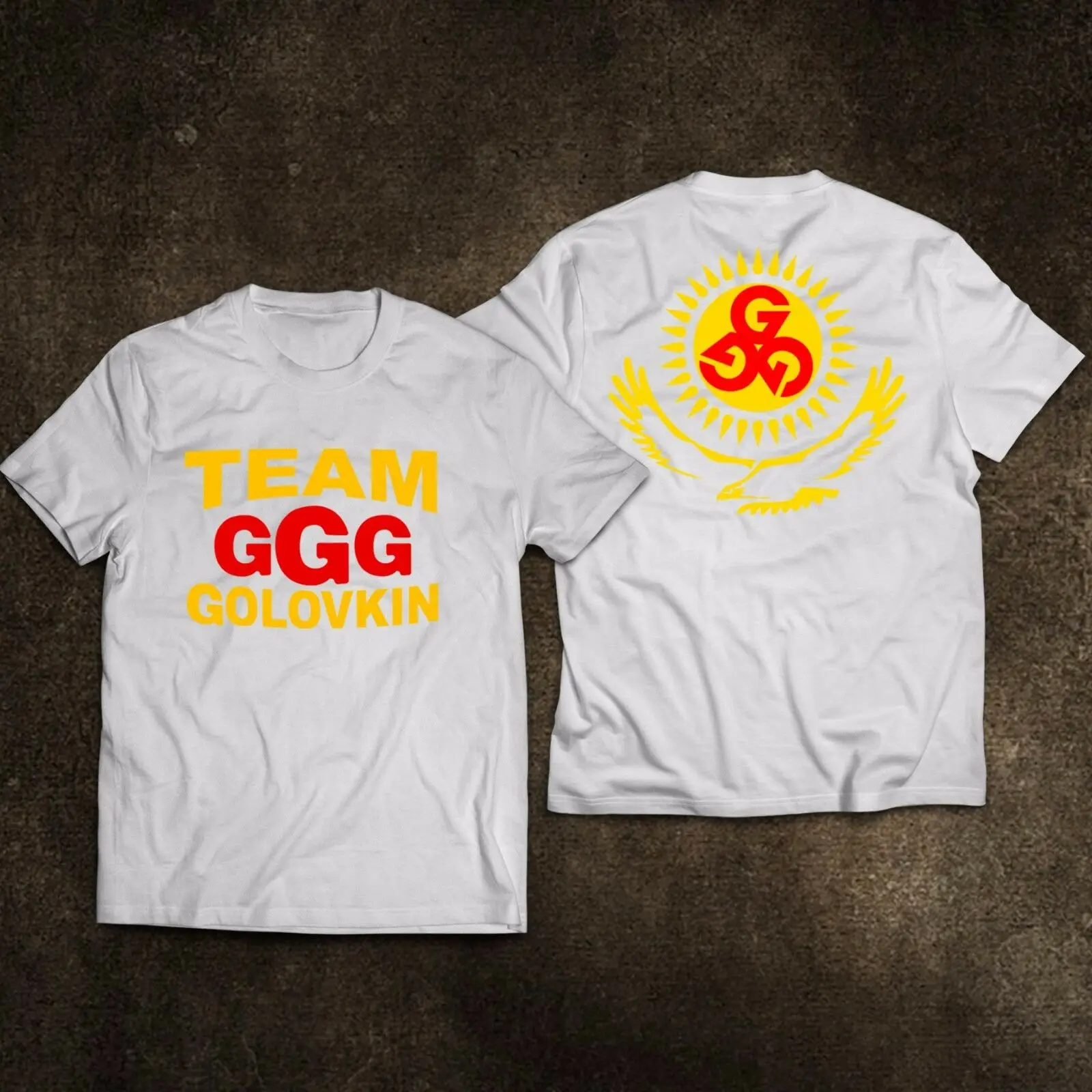 2019 модная новинка Ggg Team Golovkin футболка для занятий боксом S 3XL 2 Боковая с