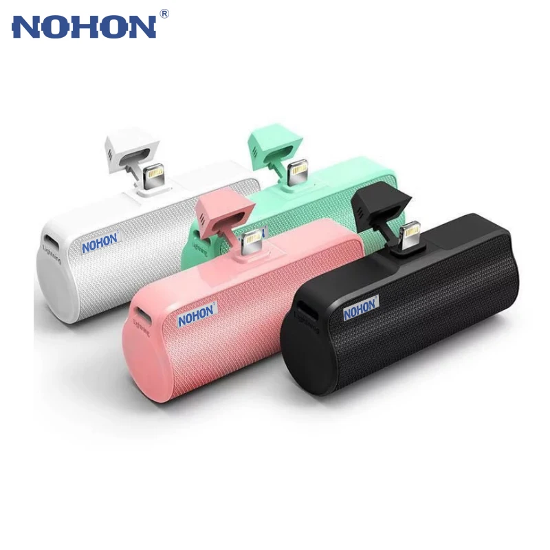 NOHON карманный внешний аккумулятор зарядное устройство для телефона iPhone XS X iPad samsung