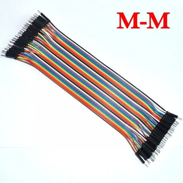 40pcs 20cm 1p-1p male to jumper wire Dupont cable | Электронные компоненты и принадлежности