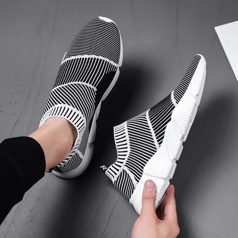Fashion Sports Men's Shoes Breathable Casual 2019 Summer New Elastic Stockings Women's Outdoor Training | Обувь