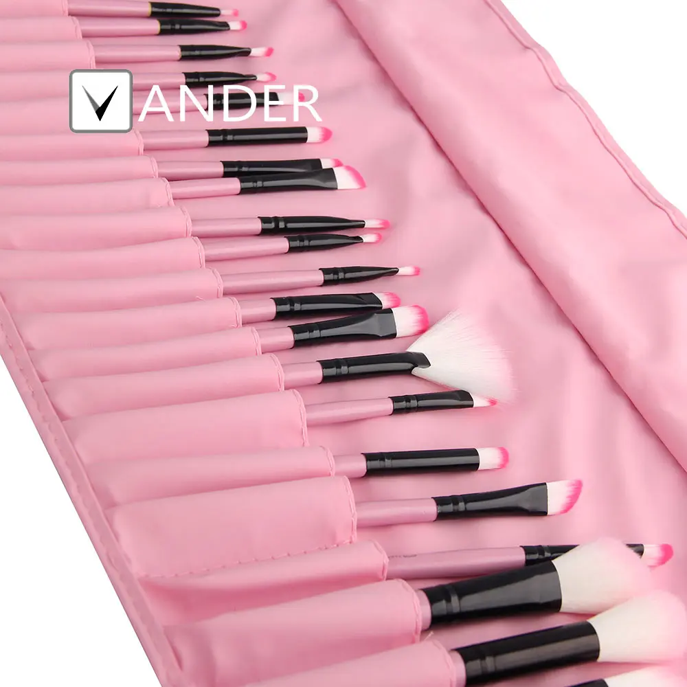 5 комплектов Vander Pink 32 шт. набор профессиональных кистей для макияжа косметических