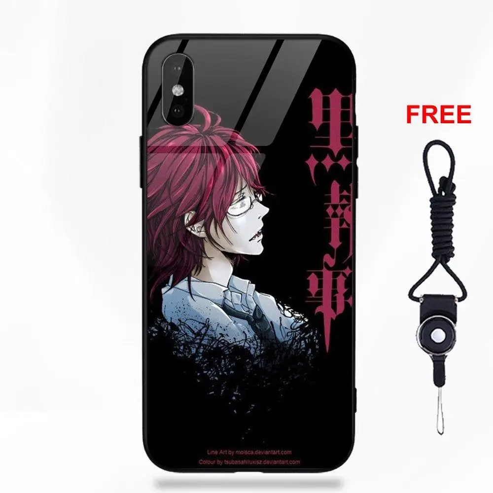Vvcqod Kuroshitsuji Black Butler Грелль Сатклифф для Apple IPhone X XS Max XR 5 5C 5S SE 6 S 7 8 плюс | Мобильные
