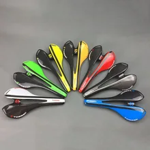 TOSEEK глянцевая 3 К отделка Полный Carbon Fibre Передние сиденья коврик седло велосипеда Запчасти 115