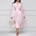 Юбка женская плиссированная средней длины, розовая формальная офисная юбка средней длины, женские юбки юбка на заказ