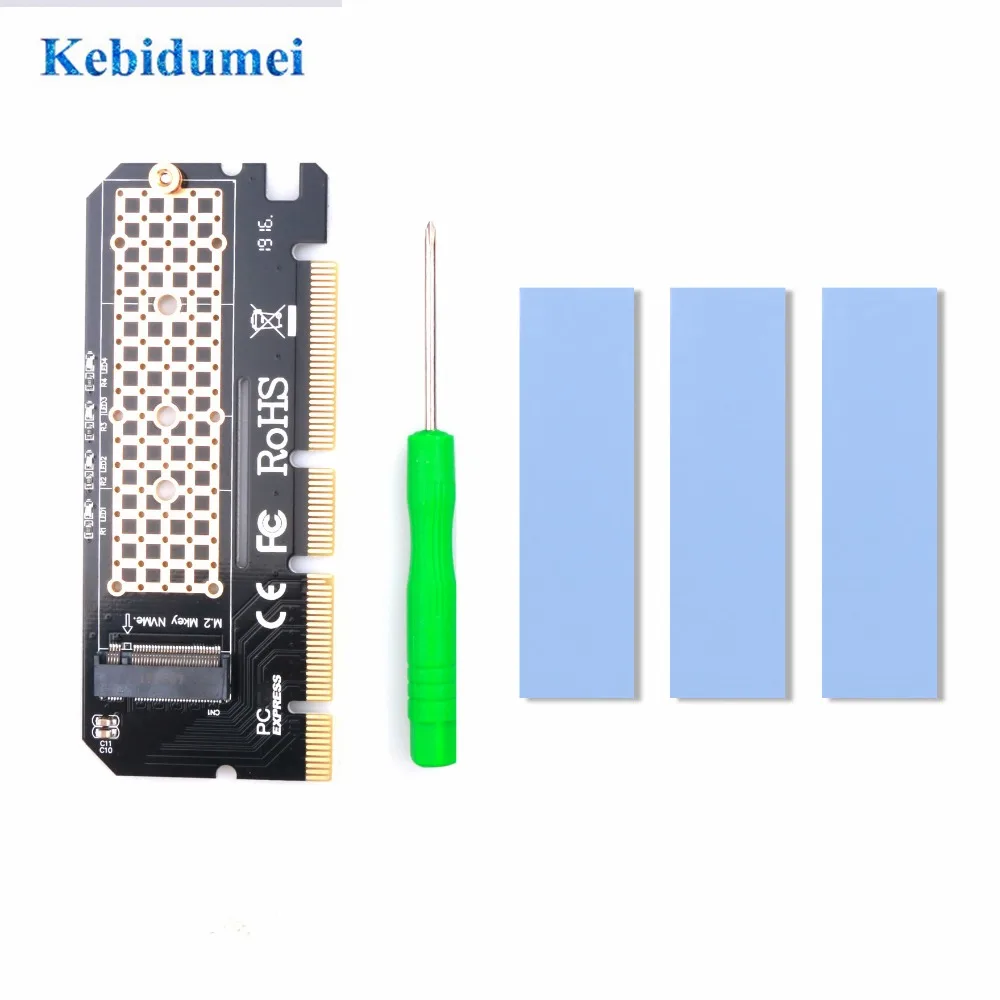 Плата расширения kebidumei M.2 NVME к PCIE SSD PCI Express адаптер NVME/M2 компьютерная плата
