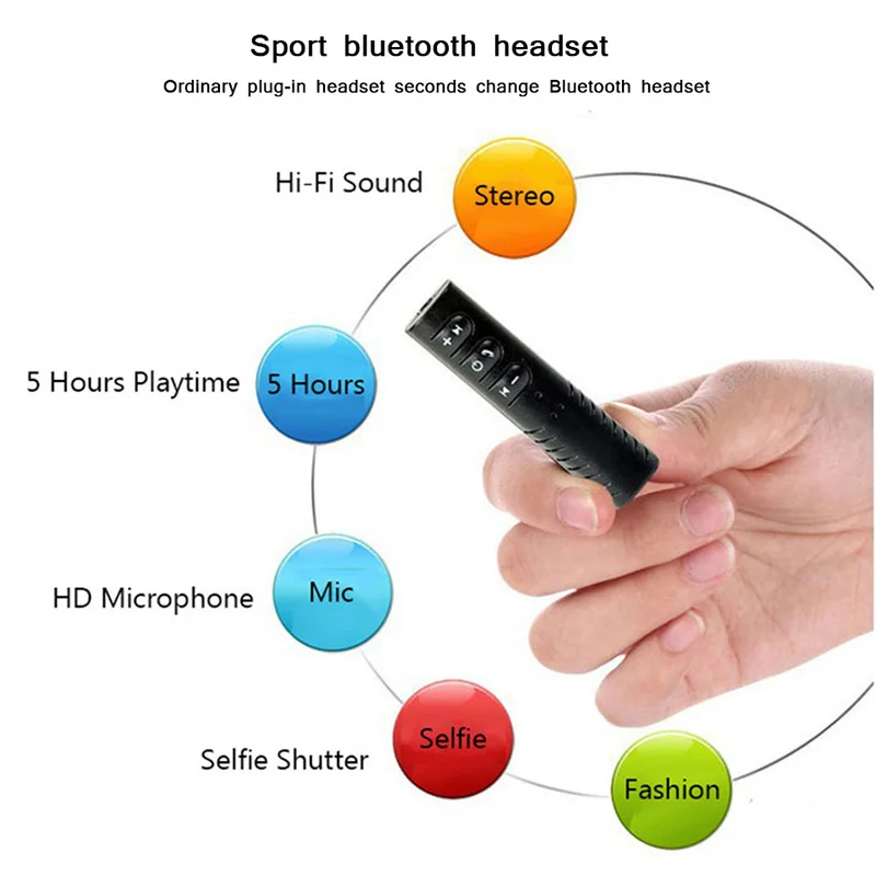 Мини Bluetooth приемник аудио передатчик 3 5 мм разъем громкой связи автомобильный