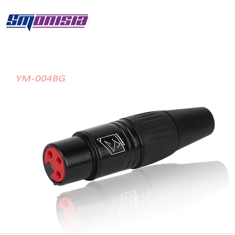 

Smonisia 50pcs 3Pins XLR Balance Plug Male Female Gold-plating Connector DMX Audio Jack