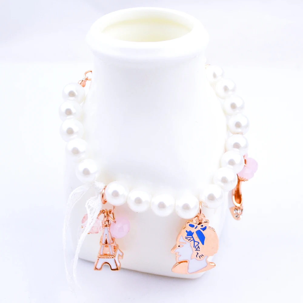 W185 Pearl Charm Bead Bracelet Women Gold Color Jewelry Wholesale 2017 New Designs Mother's Day Gift | Украшения и аксессуары