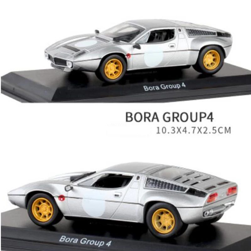 

1:43 Scale Metal Alloy Classic bora Racing Rally Car Model Diecast Vehicles Toys F Collection Display with Transparent cover