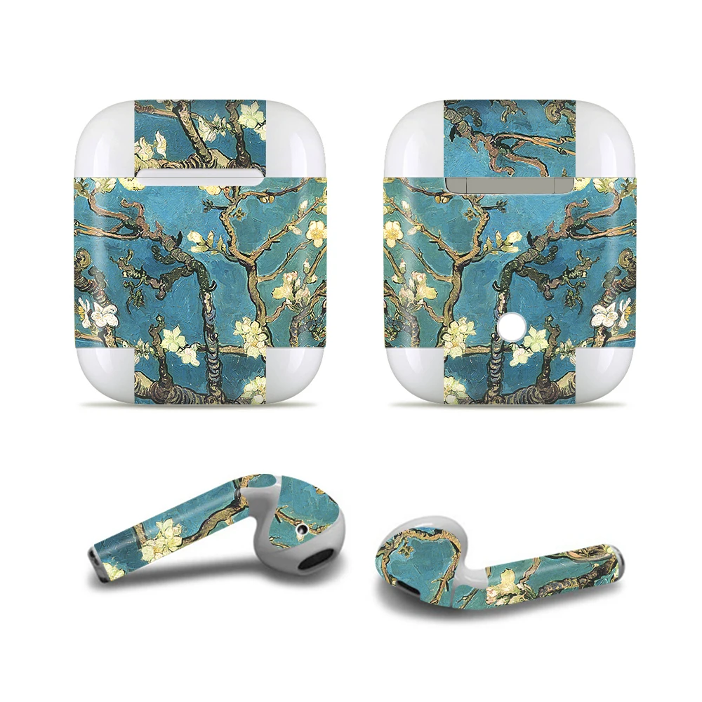 Наклейка GOOYIYO Flora для Apple AirPods 2 Наушники с беспроводной зарядной коробкой кожа