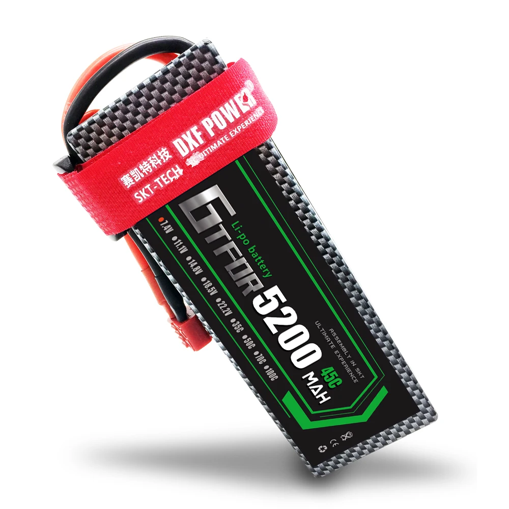 GTFDR RC автомобиль Lipo батарея 2 шт 7,4 V 5200mah 45C жесткий чехол Bateria Lipo для багги Truggy Evader BX TRX trx4 SCX10 RC SUV