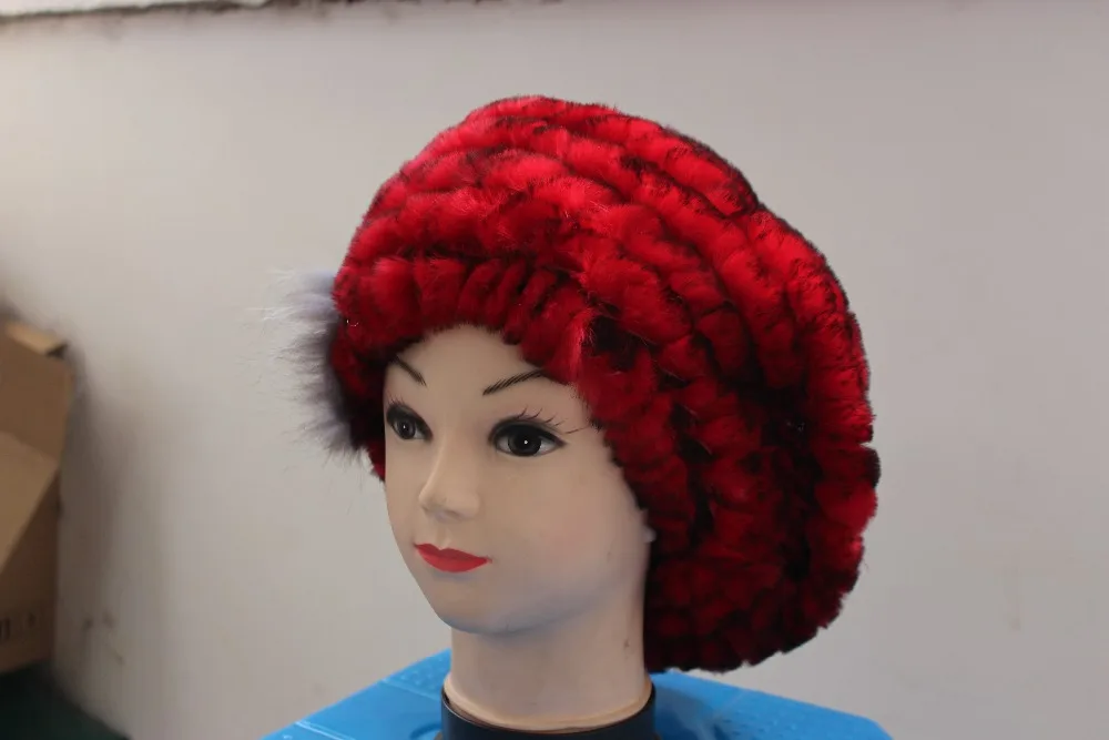 Linhaoshengyue Настоящий мех кролика cap шапка из натурального кроличьего меха