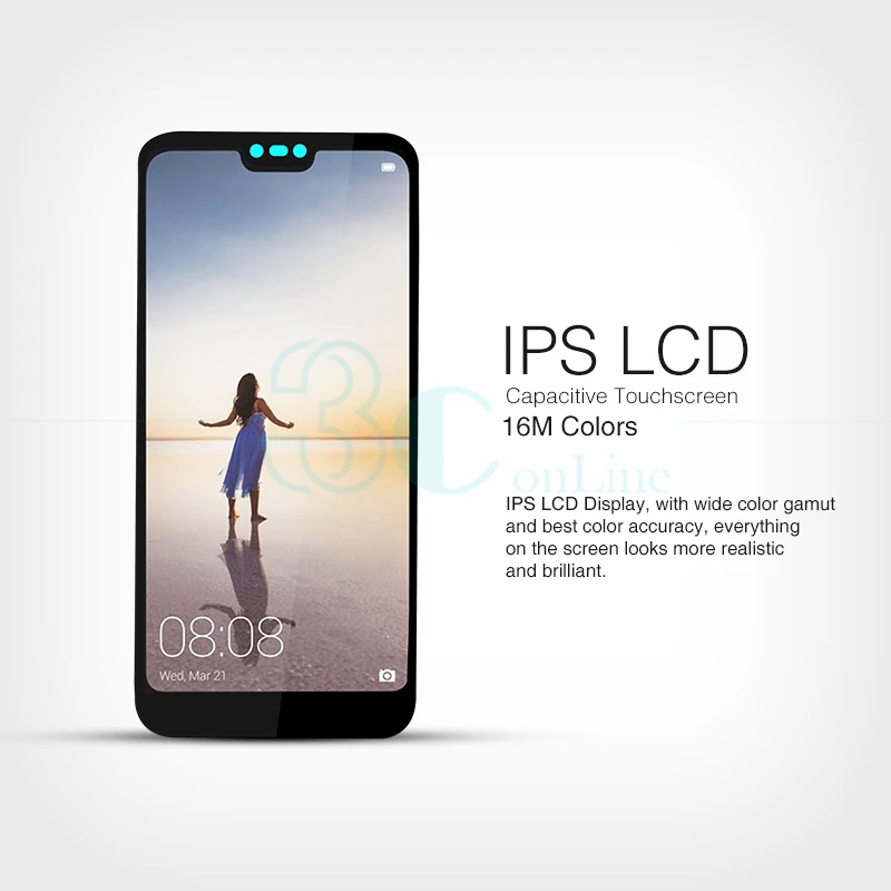 Оригинальный Для Huawei P20 lite ЖК дисплей кодирующий преобразователь сенсорного