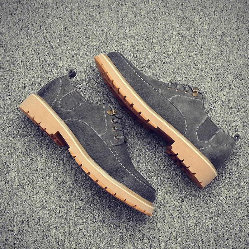 BACKCAMEL/осенние мужские кожаные ботинки ручной работы повседневные низкая рабочая