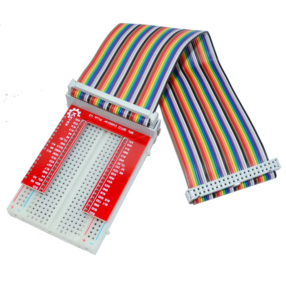 KEYES GPIO DIY Набор расширения с 40P радужной линией V2 400 макетная плата для Raspberry Pi 3 |