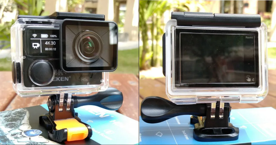 Экшн-камера EKEN H5S Plus Ultra HD с сенсорным экраном Ambarella A12 EIS 4 k/30fps 720 p/200fps 30M Водонепроницаемая Спортивная камера go Helmet pro