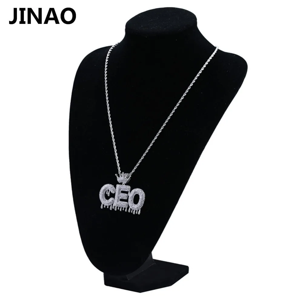 Пользовательское имя Iced Out Корона пузырь цепочка с буквами ожерелья с подвесками для мужчин амулеты Циркон хип-хоп ювелирные изделия золото серебро теннисная цепь