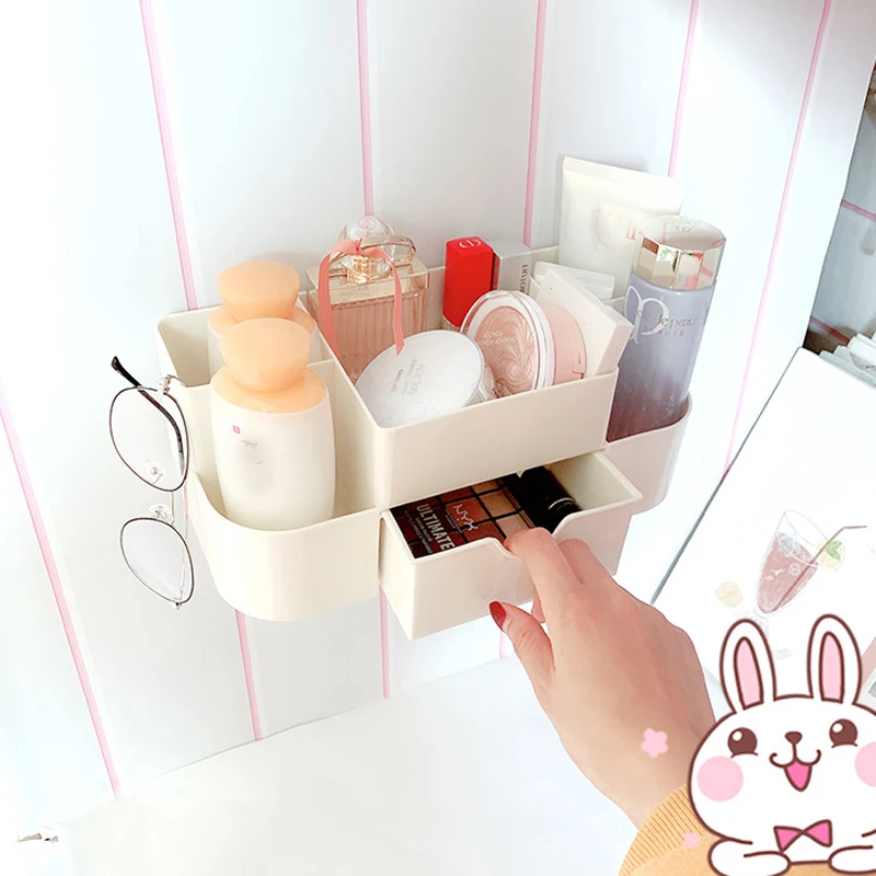 

Thickening Makeup Box Organizer Jewelry Necklace Nail Polish Earring Plastic Storage Box Home Desktop Organizer For Cosmetics