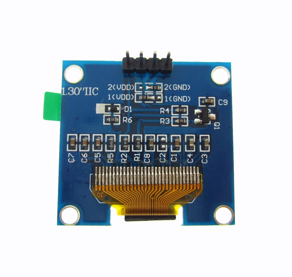 Модуль синего светодиодного дисплея 1 3 дюйма шт. IIC I2C 128X64 модуль ЖК светодиодный