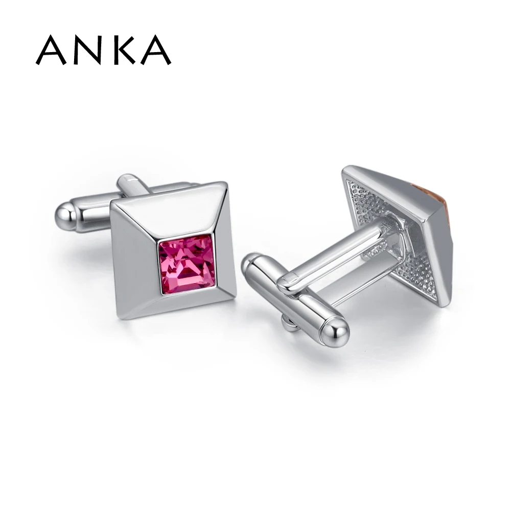 

ANKA brand 2020 new square crystal cufflinks cuff buttons gift for men cuff links to the shirt Crystals from Austria #130658