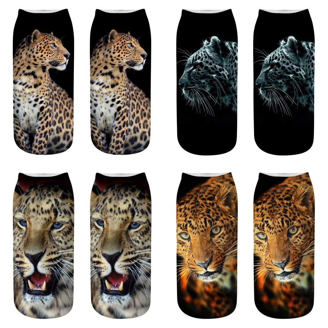 

Women/man Accessories Short Socks 3D Animal Printed Leopard Women Men Summer Short Socks Accessories