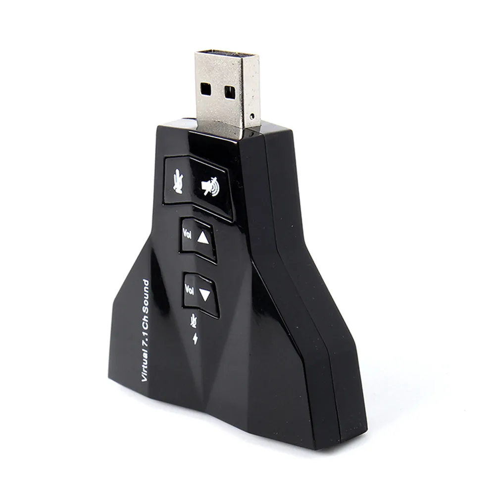 7 1 канальный Внешний USB звуковая карта 2 0 3D Аудио Звуковая адаптер микрофон
