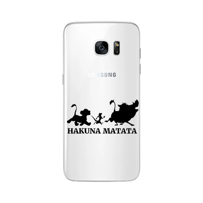 TPU Король Лев Пумба Акуна Матата Мягкий силиконовый чехол для телефона samsung Galaxy S6 S7EDGE S8 S9 S10PLUS S10Lite M10 M20 - Цвет: TPU