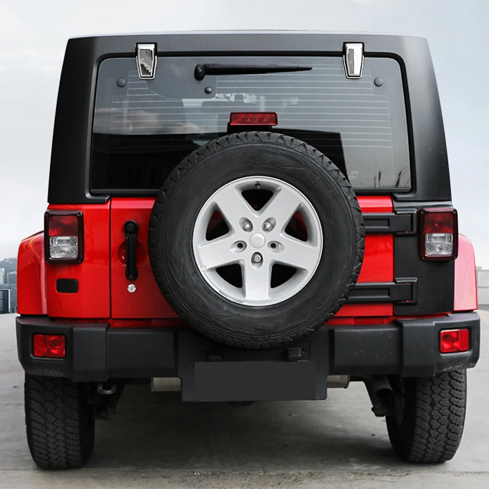 Набор петель из стекла багажника 2 шт хром для Jeep Wrangler JK ABS пластик Авто