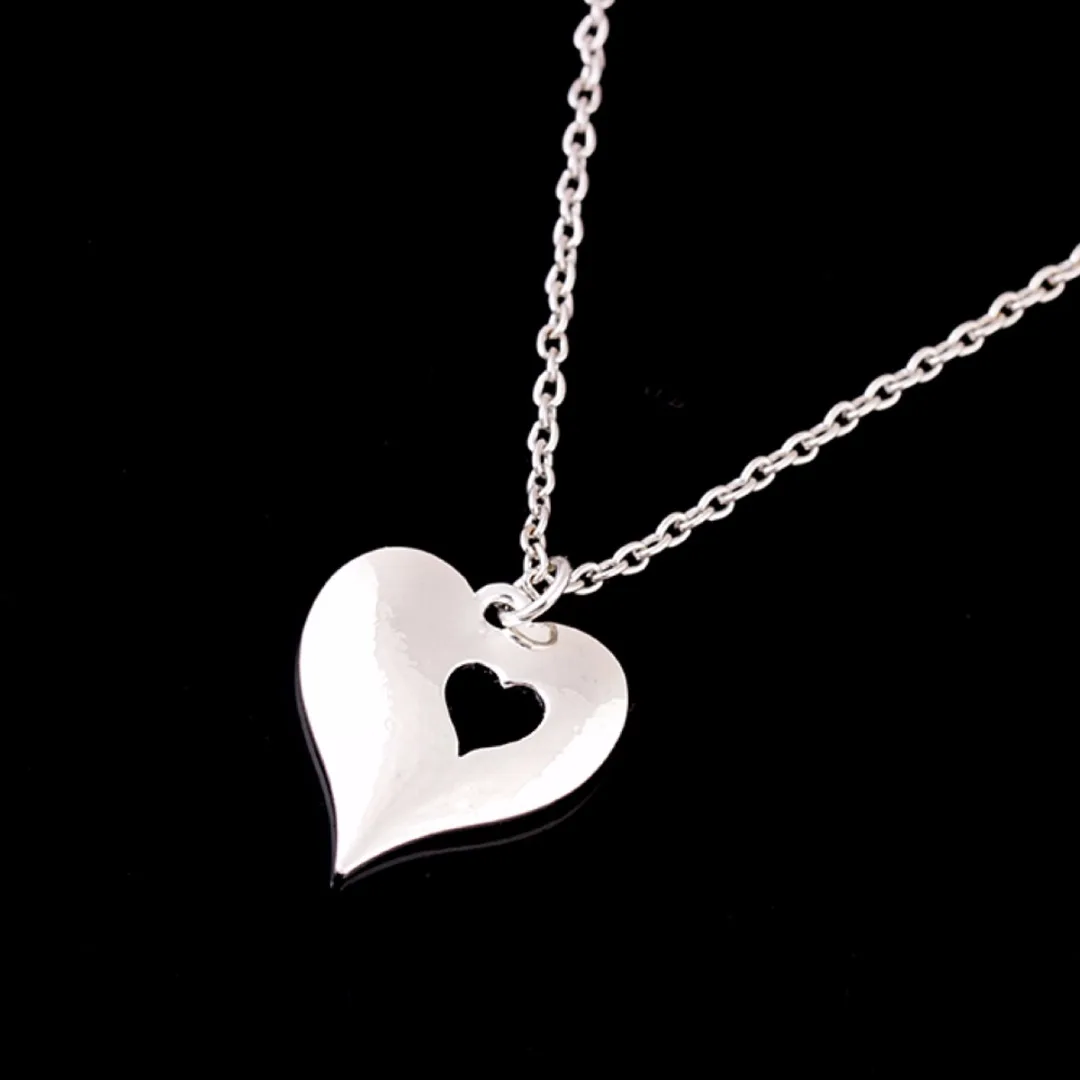 Комплект из 2 предметов для матери и дочери серебряное ожерелье с двумя