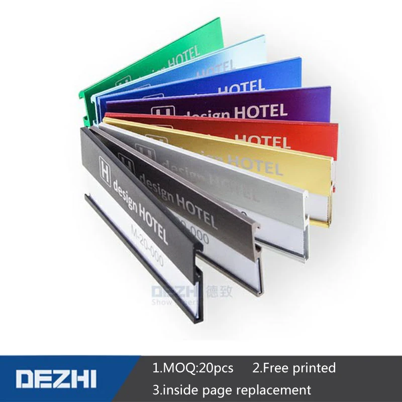 DEZHI 70x25 мм логотип под заказ металлический Именной держатель значок с заменой