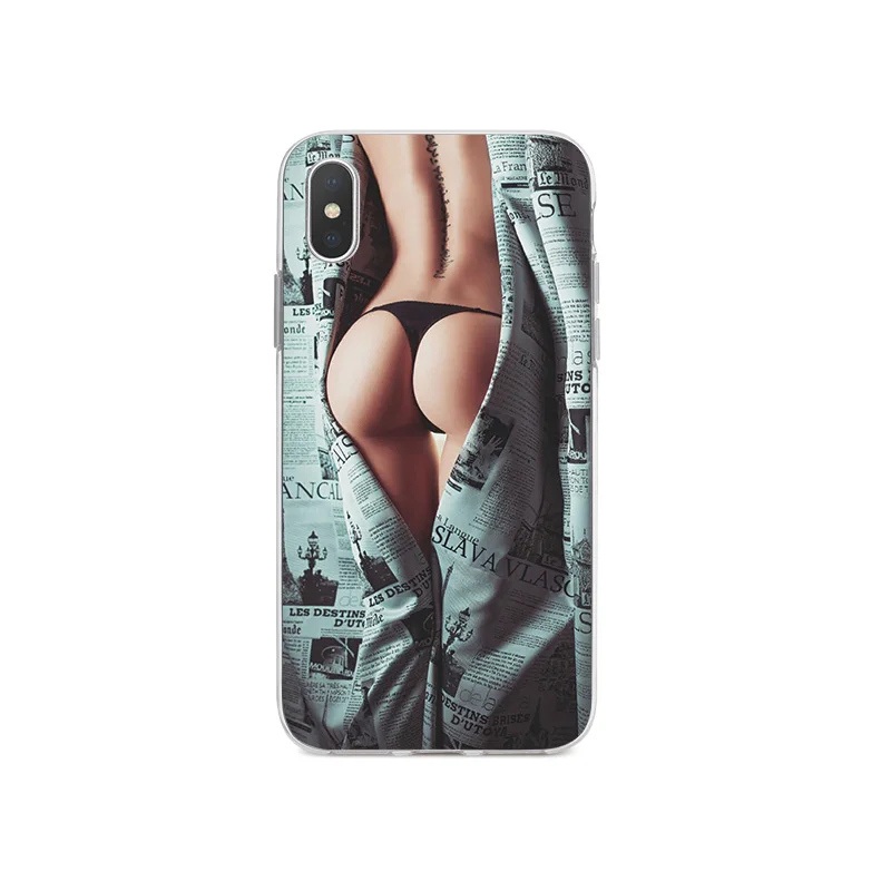 Сексуальный силиконовый чехол для телефона iPhone 6 S 7 8 Plus 5 5S SE мягкий X XR XS