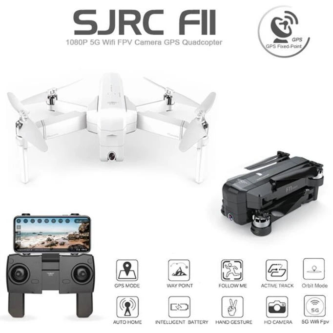Оригинальный SJRC F11 RC gps дроны Ar. Дрон вертолет с 5G WiFi HD камера бесщеточный VS s70w s20w x28