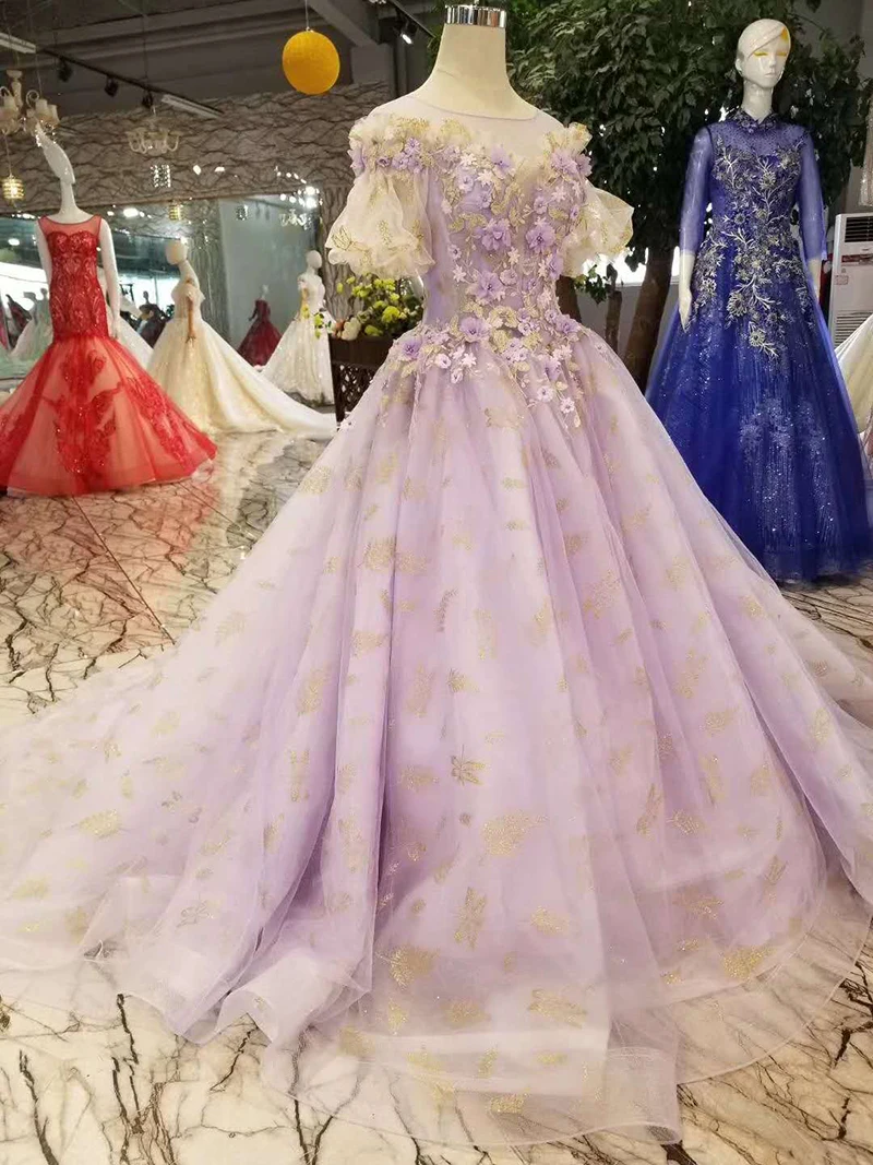 LSS127 дешевые праздничные нарядные платья для девочек с лепестками цветов и