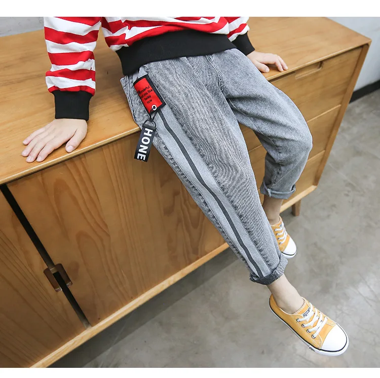 Kids Pants Girls Toddler Boys Jeans Thick Children for Boy Casual Denim Clothing 5-14Y |