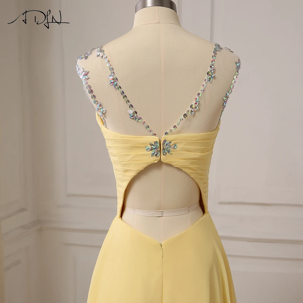 ADLN сексуальные платья выпускного вечера с коротким рукавом и низким вырезом на