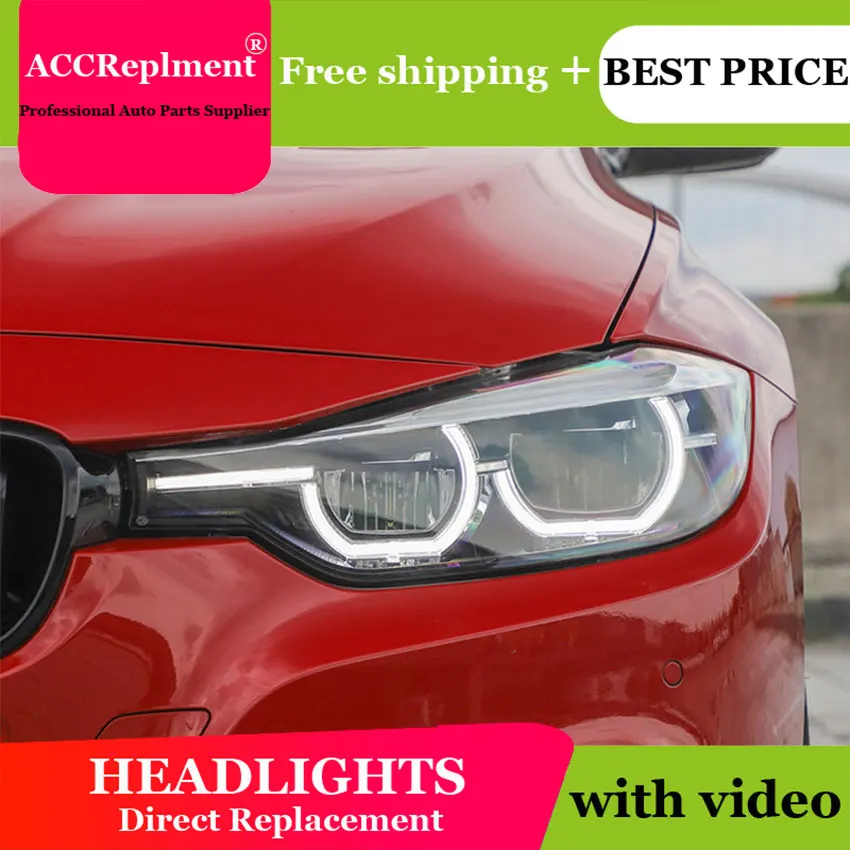 Автомобильный Стайлинг для BMW 3 серии F30 светодиодный светильник s U Angel Eyes 2013 2015 бар