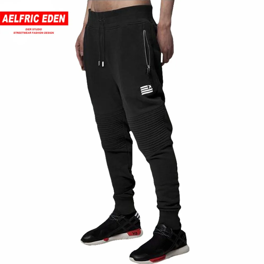 Aelfric Eden 2XL Для мужчин джоггеры ноги Штаны плиссированные печати пот карман на