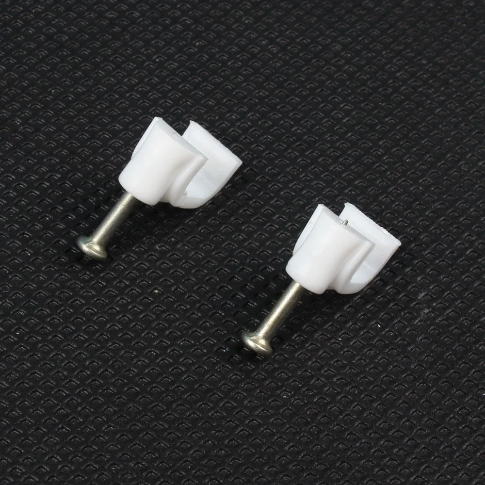 8 мм зажимы для кабеля проводов ногтей 10 квадратные белые F8 | Обустройство дома