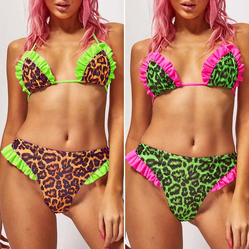 Bikinx Лето 2019 новый неоновый Бикини Холтер пуш ап купальник женский купальный