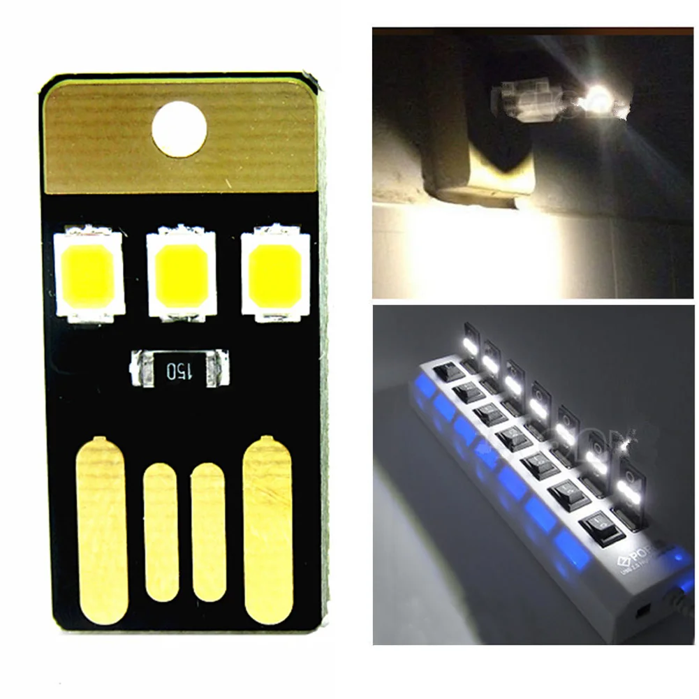 5 V светодиодный USB Мощность Light Карманный карт светодиодная лампочка брелок
