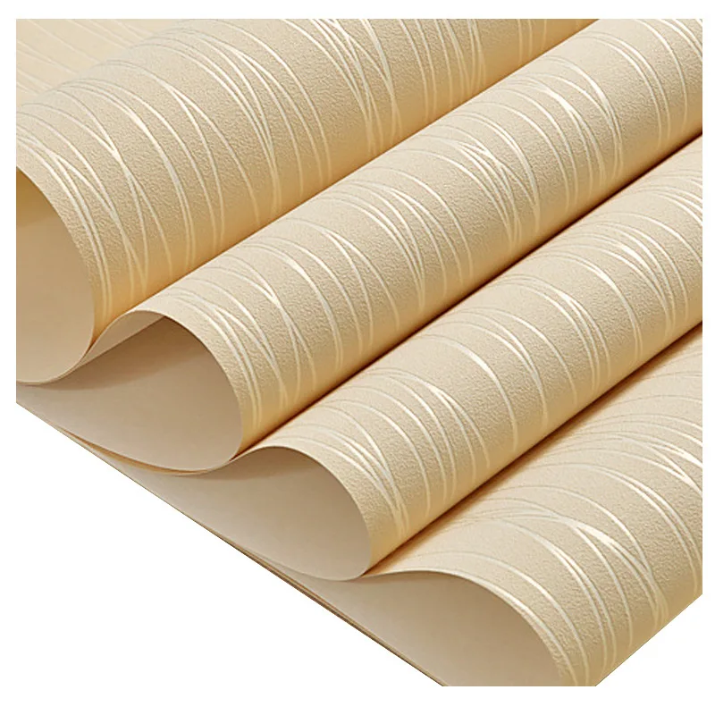 Полосатая Нетканая самоклеящаяся настенная бумага для ТВ фона спальни гостиной