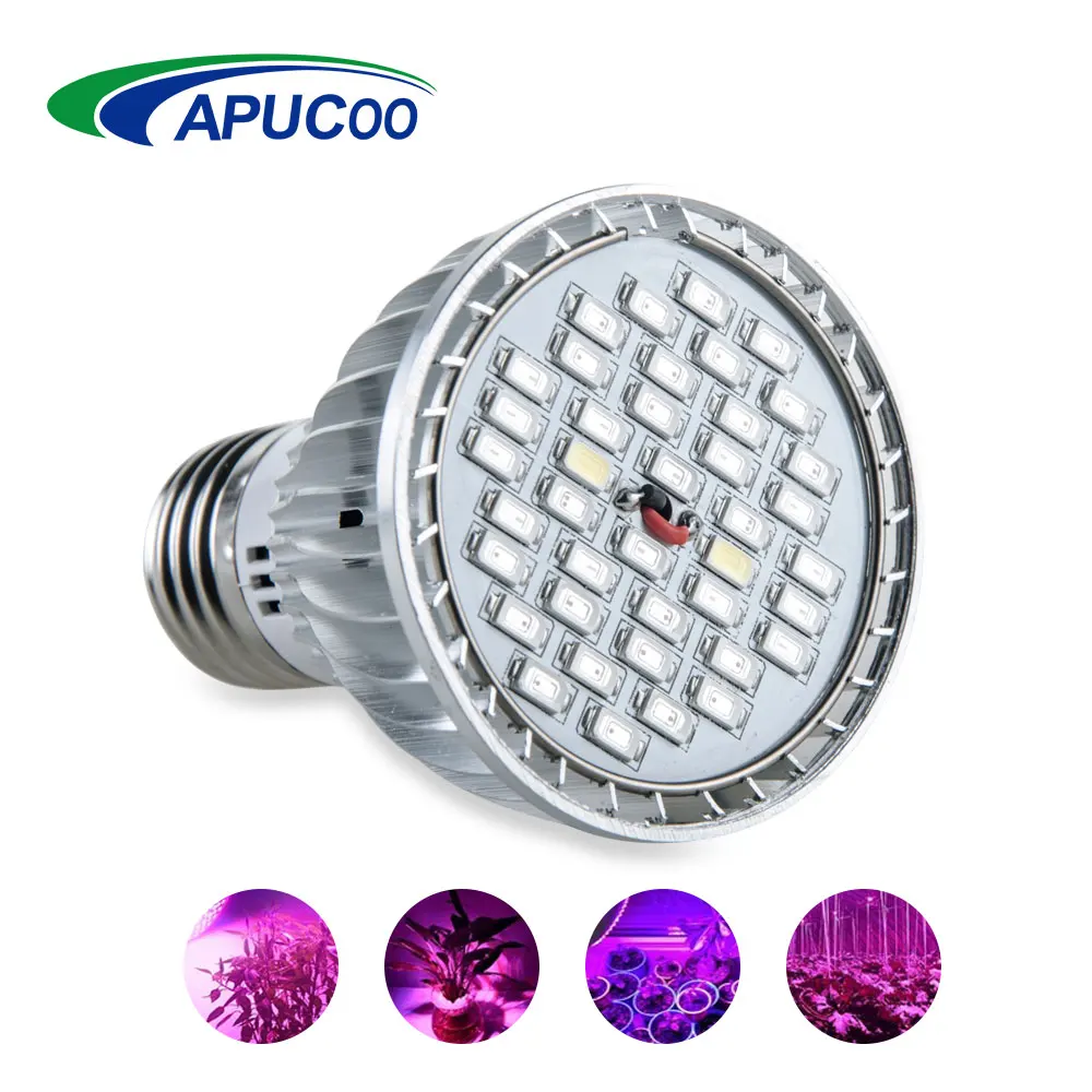 Светодиодная лампа для выращивания AC85-265V SMD5730 E27 фитолампа полный спектр