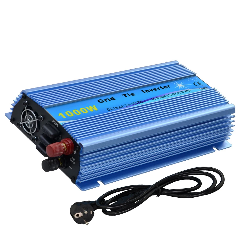 Фото 1000 Вт Сетка Tie Micro Инвертор DC20V-45 В к AC230V (190 В-260 В) чистый синусоидальный инвертор 1000 Вт Сетка Tie Micro Инвертор DC20V-45 В к AC230V (190 В-260 В) чистый синусоидальный инвертор