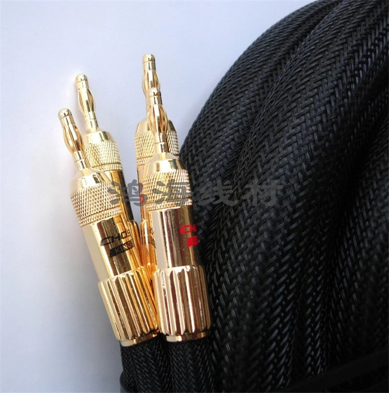 Аудиофил Hi Fi кабель Choseal LA 5101 6N 24K позолоченный Банановый штекер