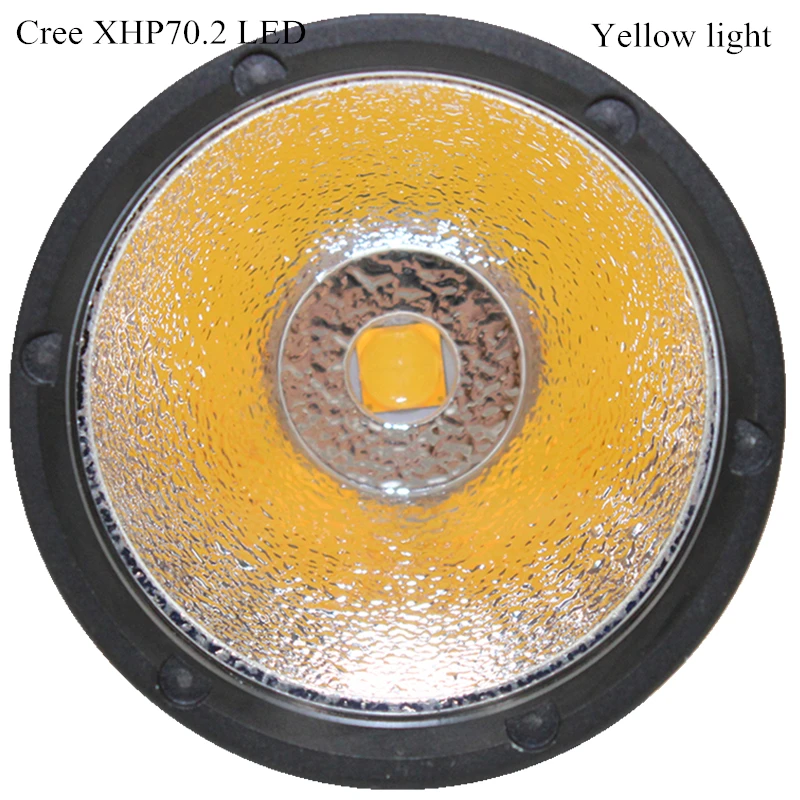 구매 4000LM 크리 XHP70/XHP70.2 LED 손전등 다이빙 손전등 방수 전술 토치 화이트/옐로 라이트 26650 배터리 충전기, 조명, 밝은, 워터푸르프, 대용량, 물에서 쓸 수 있는