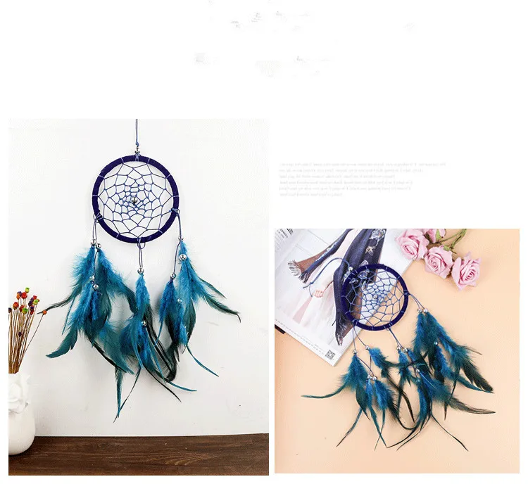 1 шт. Новая мода в индийском стиле ручной работы Ловец снов сеть с перьями