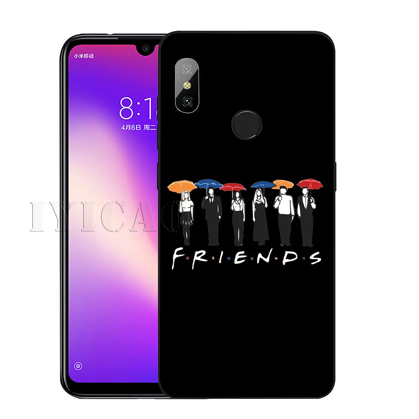 Мягкий силиконовый чехол для телефона IYICAO Friends TV Xiaomi Redmi K20 8A 7A 6A 5A S2 4X 4A GO Note 8 7 5 Plus 6