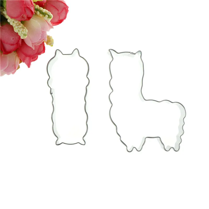 New 1Pc Alpaca Blankly Mud Horse Cookie Cutter Cake Fondant Decorating Biscuit Dessert Molds Baking Tools High Quality | Дом и сад