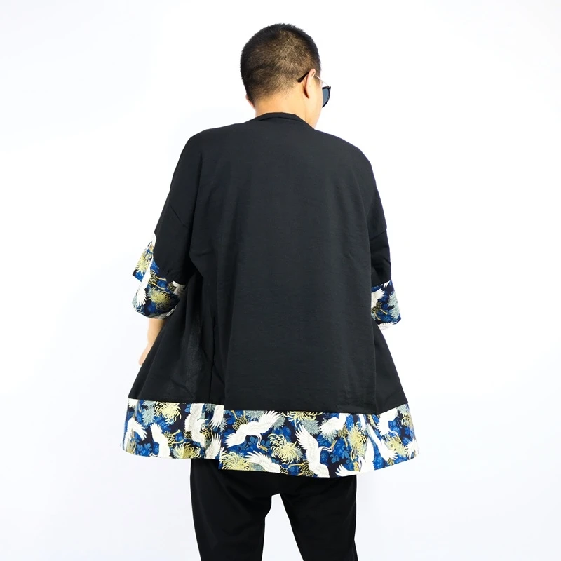Японское кимоно кардиган для мужчин юката женская одежда куртка мужское рубашка