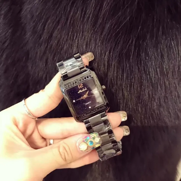 Часы наручные Mashali женские кварцевые брендовые модные роскошные со стразами с